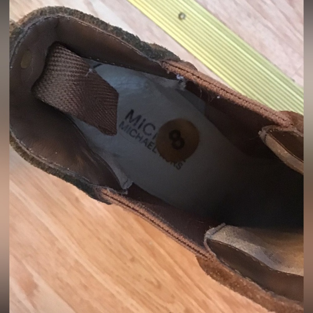 Michael Kors Cognac Wedge Bootie - Picture 3 of 8